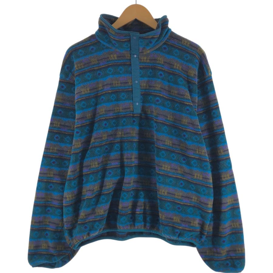 L.L.Bean（エルエルビーン） 古着 80年代 総柄 ハーフスナップ 