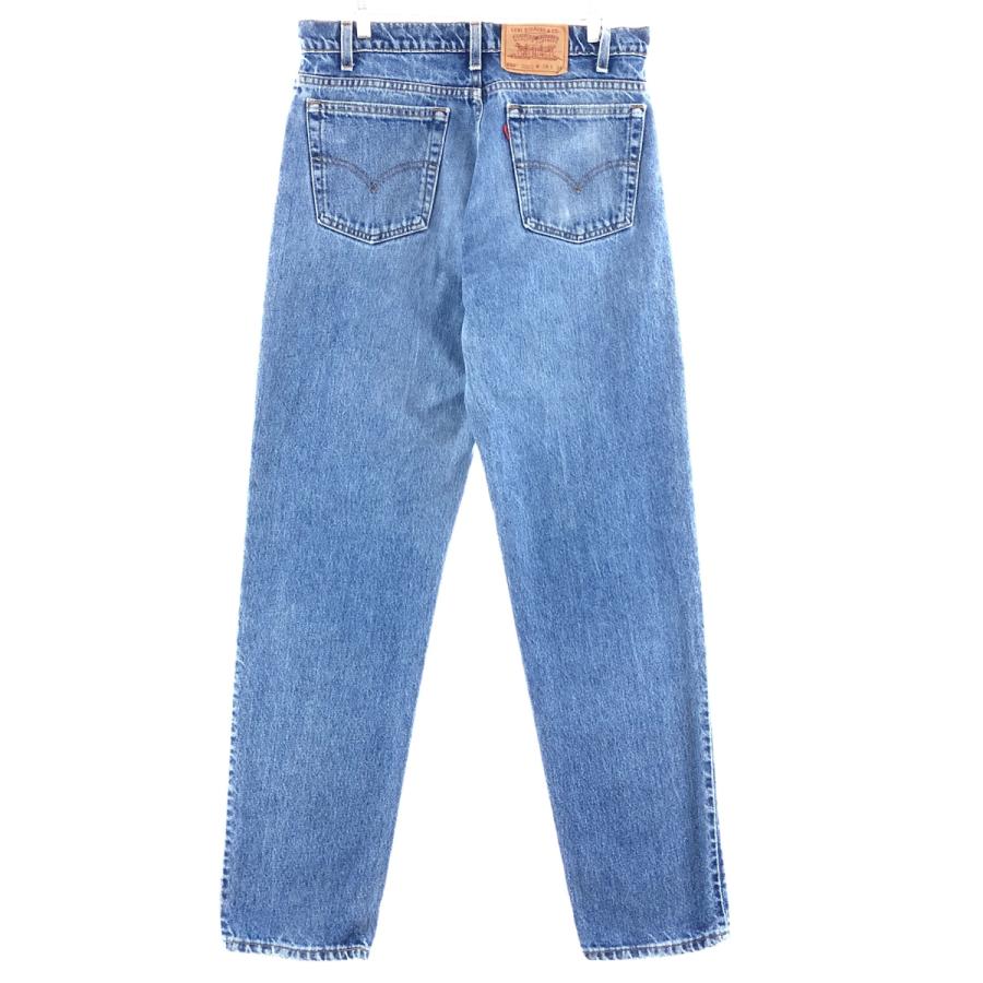 90'S Levi's 550-4804 Relaxed Fit Tapered Leg Denim Pants, Made in USA, Men's, Size W31, Vintage cotton Blue type light blue Vintage Second Hand