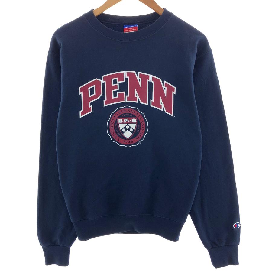 2000'S Champion Authentic Athletic Apparel College Sweatshirt, Men's Size XL cotton navy blue type Vintage Second Hand