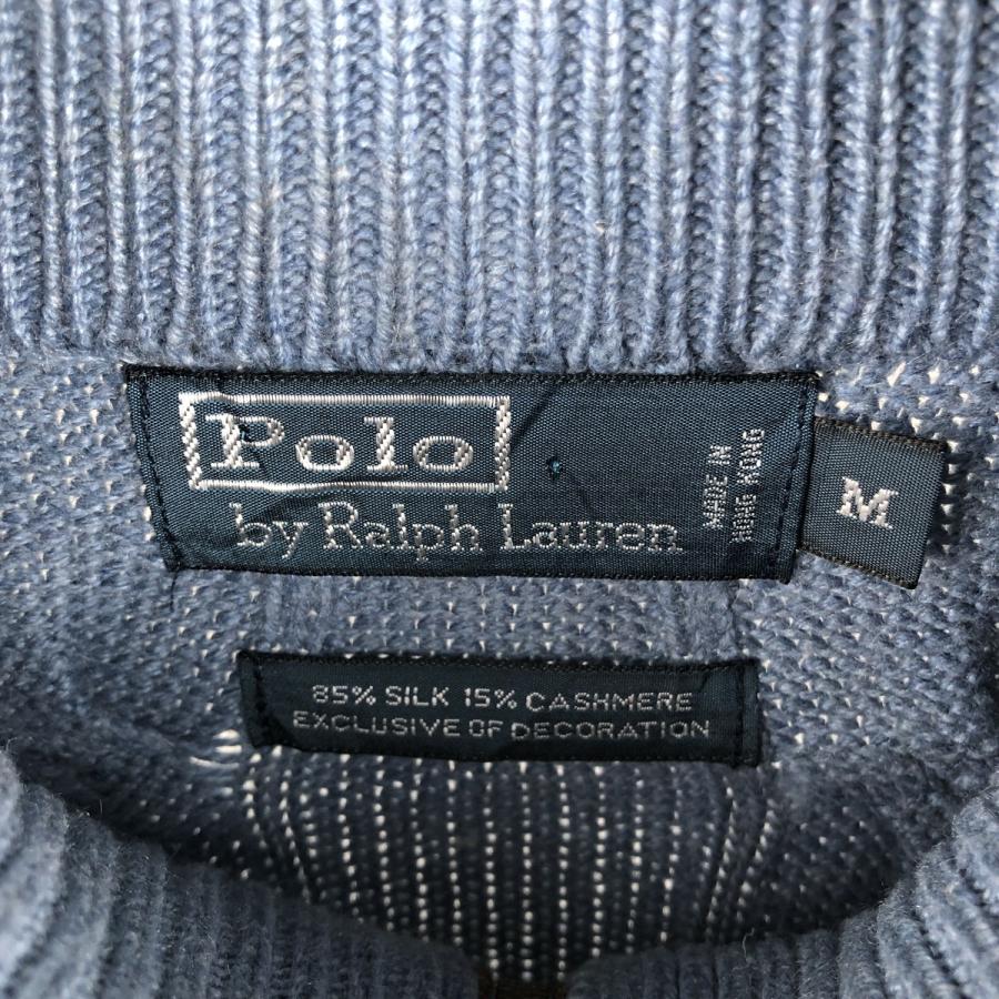 古着 ラルフローレン Ralph Lauren POLO by ケーブル編み カシミア混