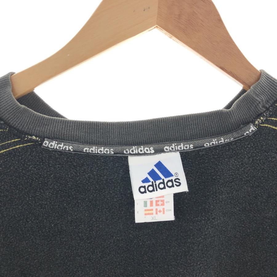 古着 90~00年代 アディダス adidas トレフォイルロゴ ロゴスウェットシャツ トレーナー メンズXL ヴィンテージ /eaa381092｜jamtrading1｜06