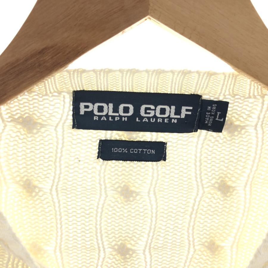 古着 ラルフローレン Ralph Lauren POLO GOLF ポロゴルフ ケーブル編み