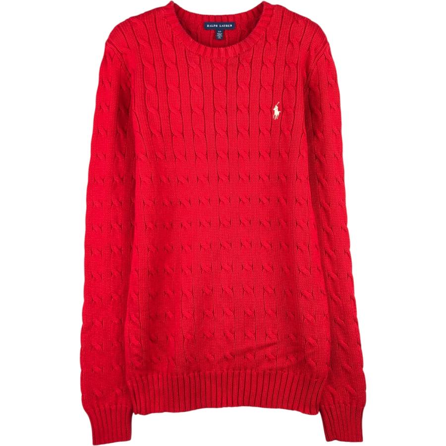 古着 ラルフローレン Ralph Lauren ケーブル編み コットンニットセーター レディースS相当 /eaa382253 古着 ラルフローレン Ralph Lauren ケーブル編み コットンニット