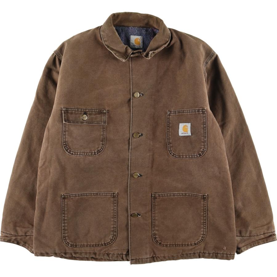 vintage Carhartt ミシガンチョアコート ダークブラウン フェード vintage Carhartt ミシガンチョアコート ダークブラウン フェード