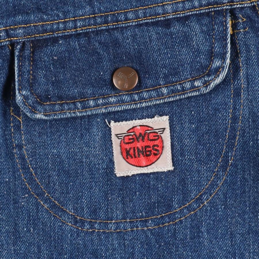 古着 70年代 GWG KINGS デニムジャケット Gジャン メンズM 古着 70年代 GWG KINGS デニムジャケット Gジャン メンズM