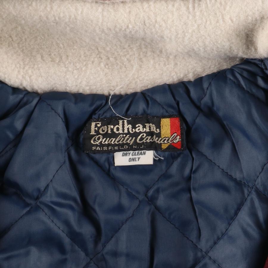 古着 Fordham ウールスタジャン アワードジャケット バーシティ 
