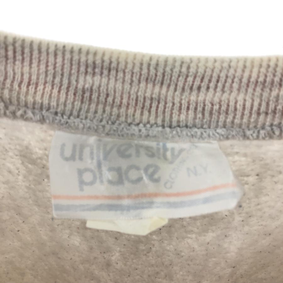 古着 university place 裾カットオフ カレッジスウェットシャツ