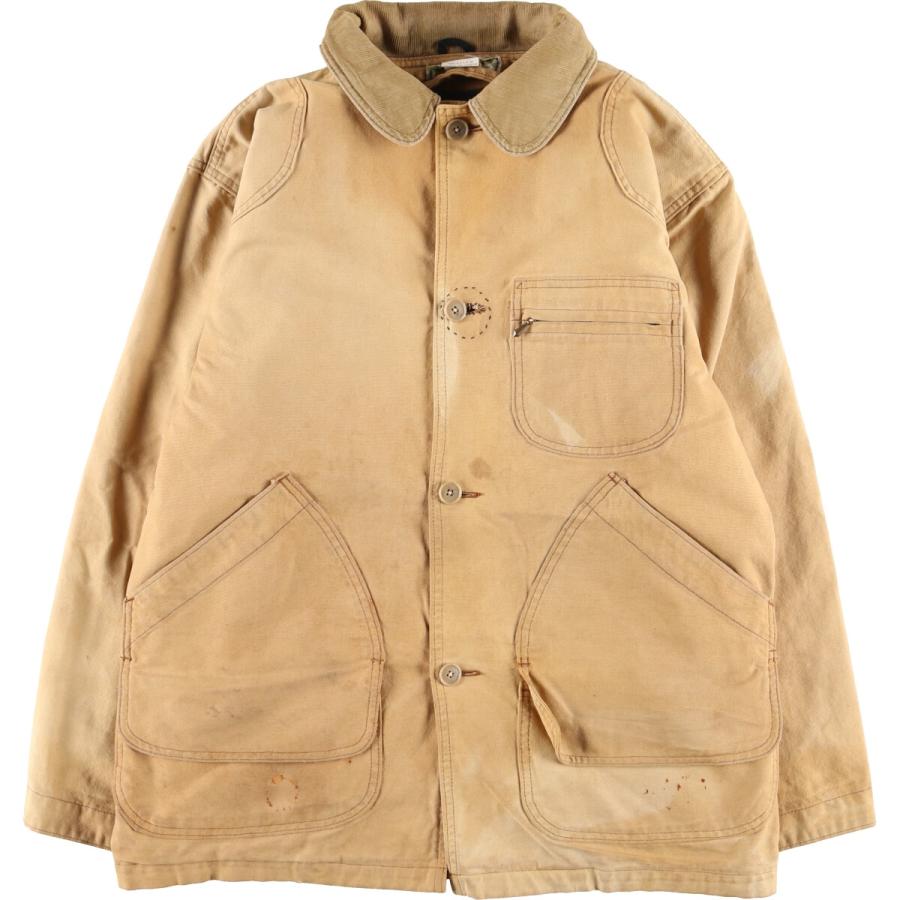 80s USA製 エルエルビーン ダック ハンティング ジャケット メンズ M / 80年代 ヴィンテージ LLBEAN カバーオール コート 襟 コーデュロイ L.L.Bean 古着 80年代 エルエルビーン ダック ハンティング