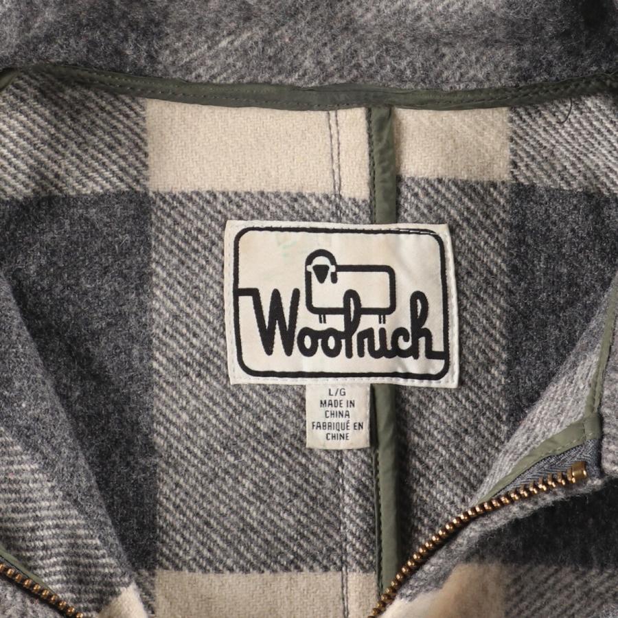 WOOLRICH 古着 ウールリッチ チェック柄 ウールハーフコート WOOLRICH 古着 ウールリッチ チェック柄 ウールハーフコート