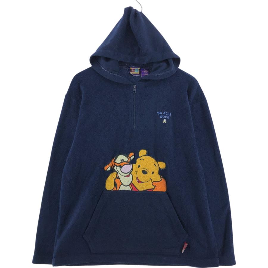 古着 90年代 POOH くまのプーさん ティガー ハーフジップ