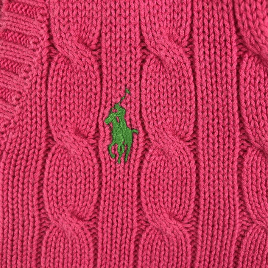 古着 ラルフローレン Ralph Lauren ケーブル編み Vネック コットンニットセーター レディースM相当 /eaa390429 古着 ラルフローレン Ralph Lauren ケーブル編み Vネック コットン