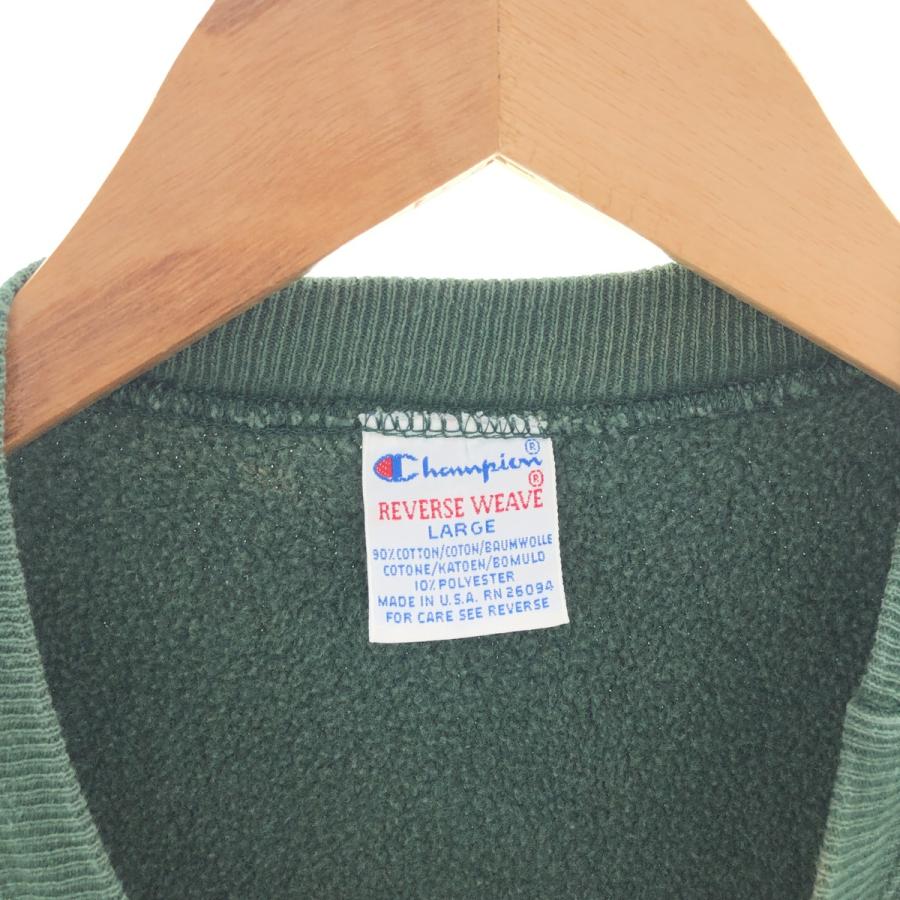 古着 90年代 チャンピオン Champion REVERSE WEAVE リバースウィーブ 刺繍タグ カレッジスウェットシャツ トレーナー USA製 メンズL ヴィンテージ /eaa391325｜jamtrading1｜03