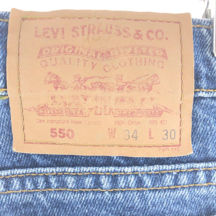 古着 90年代 リーバイス Levi's 550 テーパードデニムパンツ カナダ製 メンズw34 ヴィンテージ /eaa391832｜jamtrading1｜05