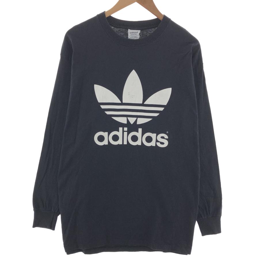 adidas 古着 90年代 アディダス トレフォイルロゴ ロングTシャツ adidas 古着 90年代 アディダス トレフォイルロゴ ロングTシャツ