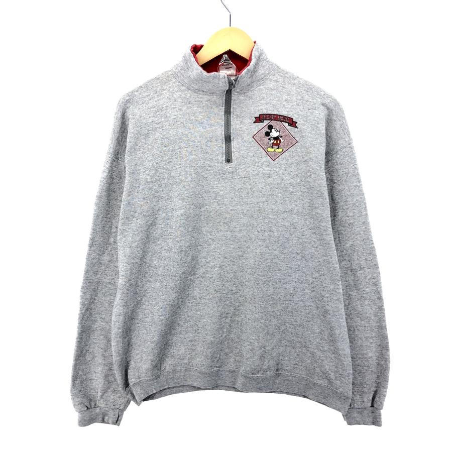 ミッキーマウス ハーフジップニット ニット セーター ユニセックス 古着 ミッキーマウス ハーフジップニット ニット セーター 90s ユニセックス