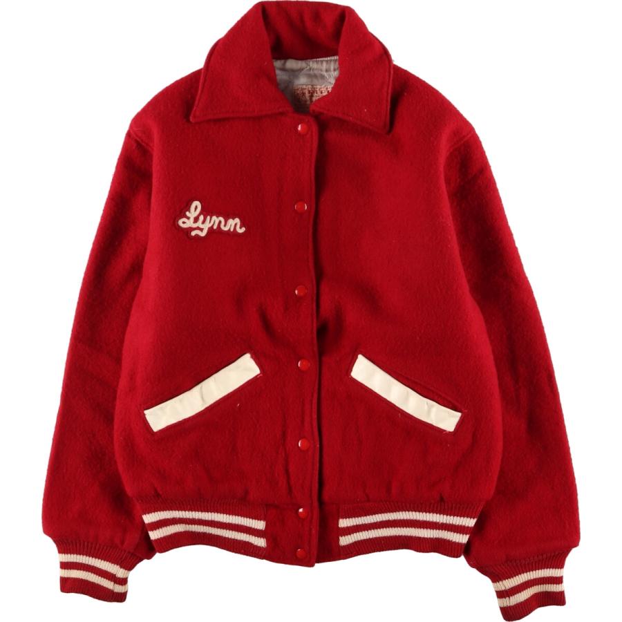 古着 70年代 RIPON AWARD JACKET 襟付き ウールスタジャン アワード  