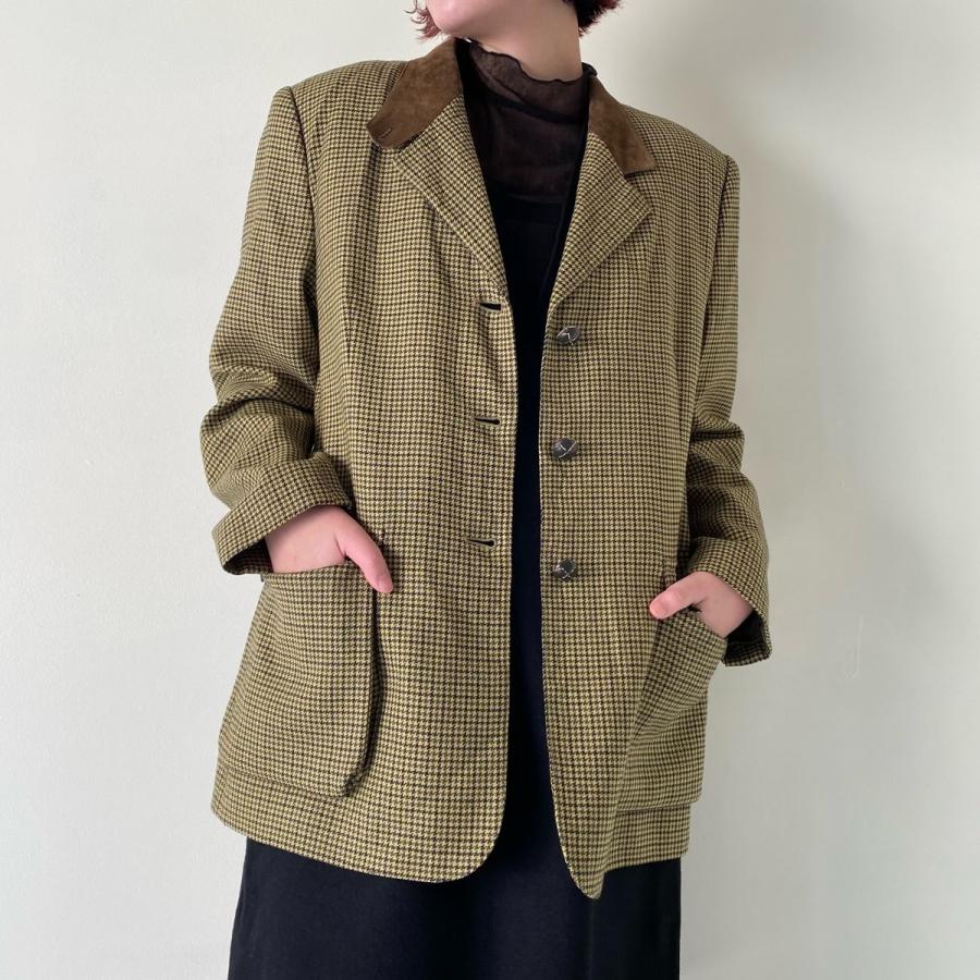 BURBERRY 古着 バーバリー Burberry's 千鳥格子柄 ウール BURBERRY 古着 バーバリー Burberry's 千鳥格子柄 ウール