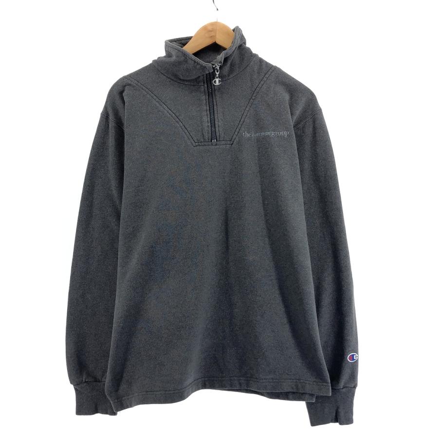 Champion 古着 90年代 チャンピオン ハーフジップスウェット