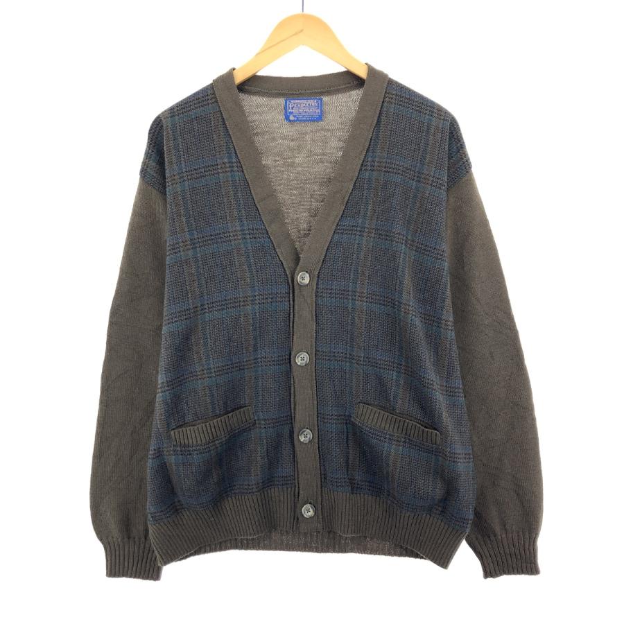 PENDLETON 古着 70年代 ペンドルトン チェック柄 ウールニット