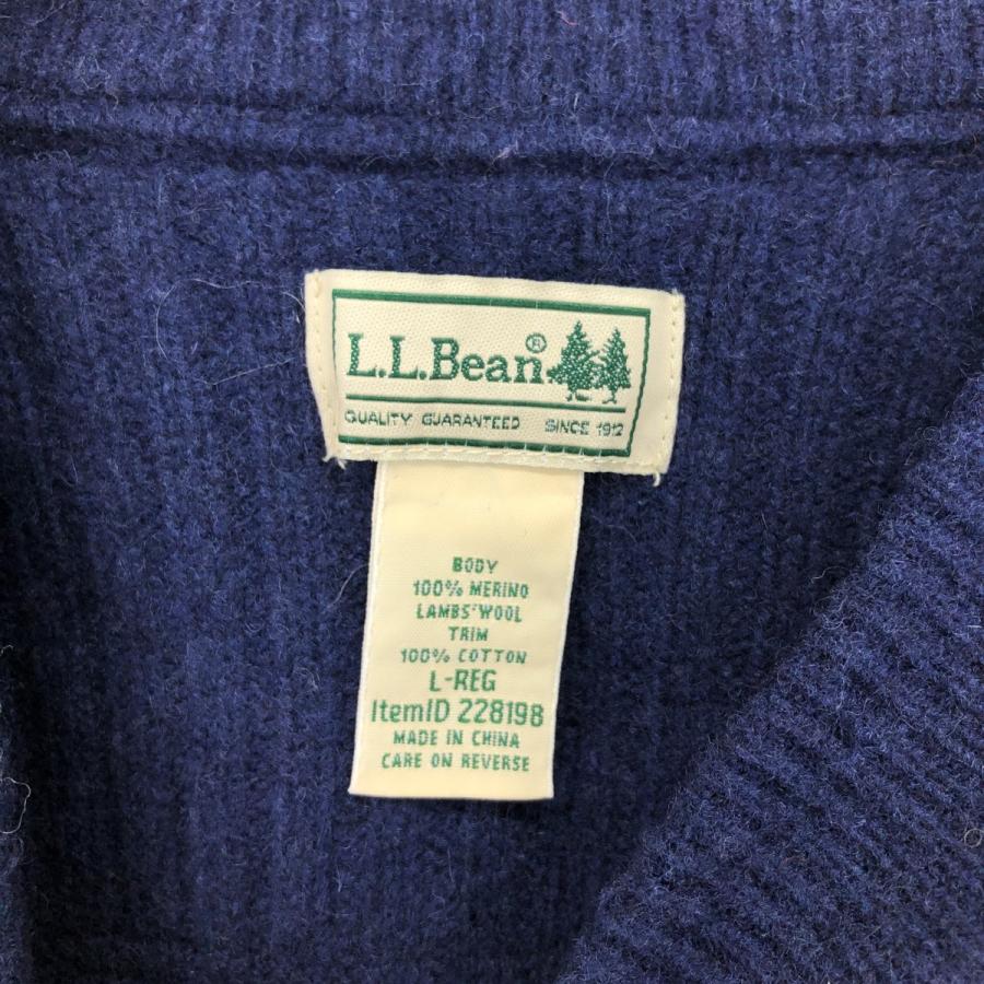 古着 00年代 エルエルビーン L.L.Bean ヘンリーネック コマンドセーター メンズL /eaa397488｜jamtrading1｜03