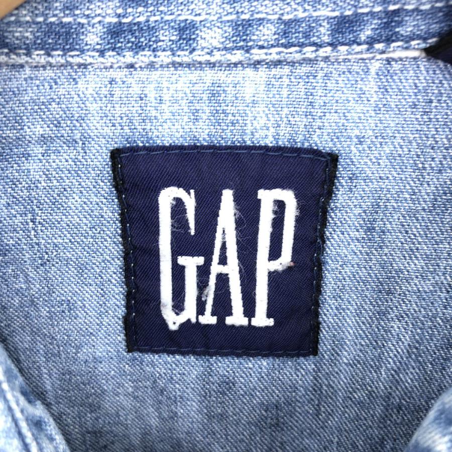 古着 90年代 ギャップ GAP オールドギャップ 長袖 デニムシャツ メンズM ヴィンテージ /eaa397797｜jamtrading1｜03