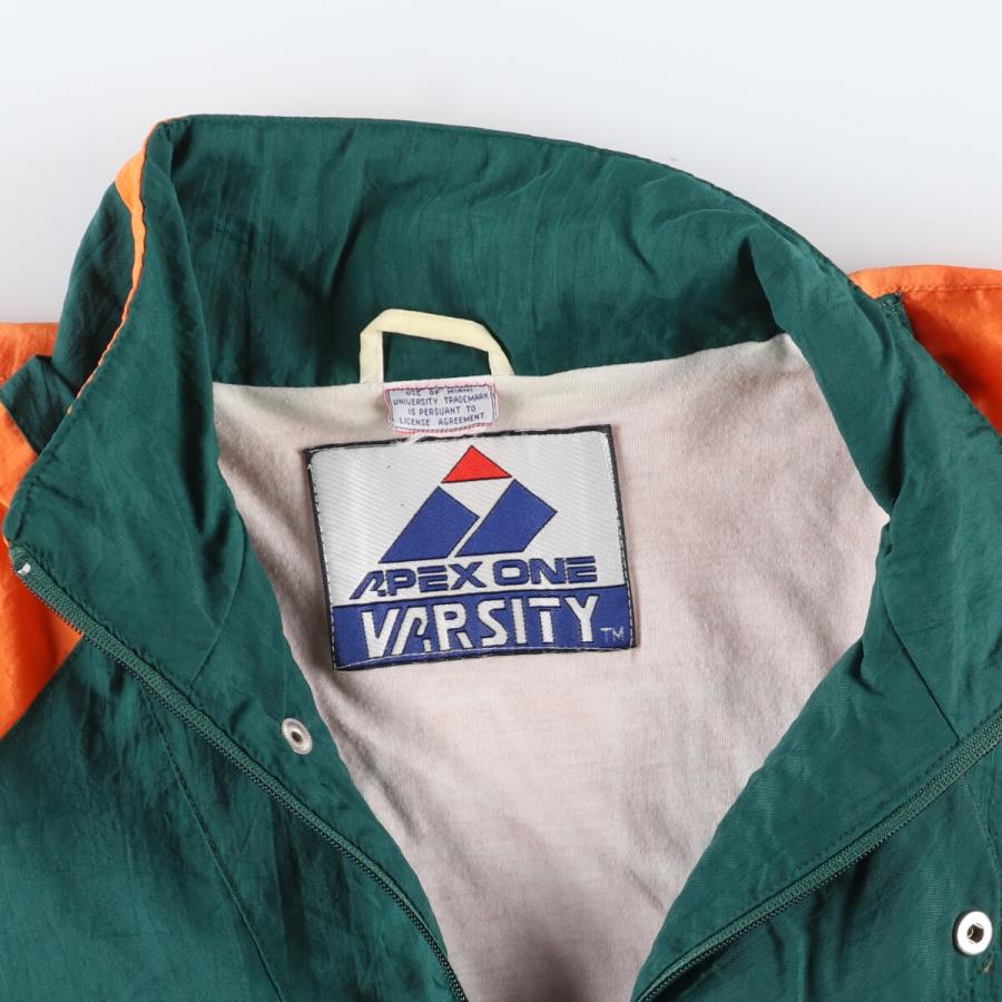古着 90年代 APEX ONE VARSITY カレッジ ナイロンジャケット メンズXL  