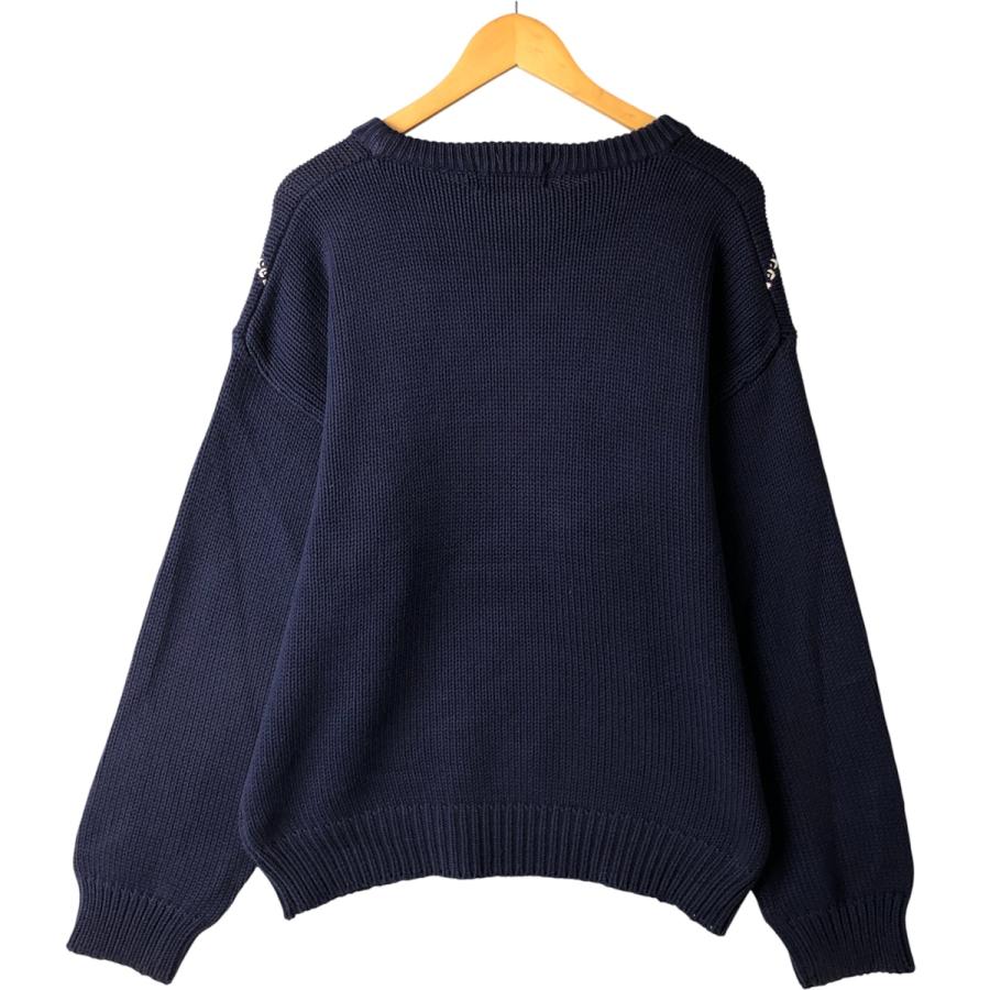 古着 80~90年代 エディーバウアー Eddie Bauer 黒タグ アーガイル柄 コットンニットセーター メンズM相当 ヴィンテージ/eaa607520 Eddie Bauer（エディーバウアー） 古着 80~90年代 黒タグ アーガイル柄