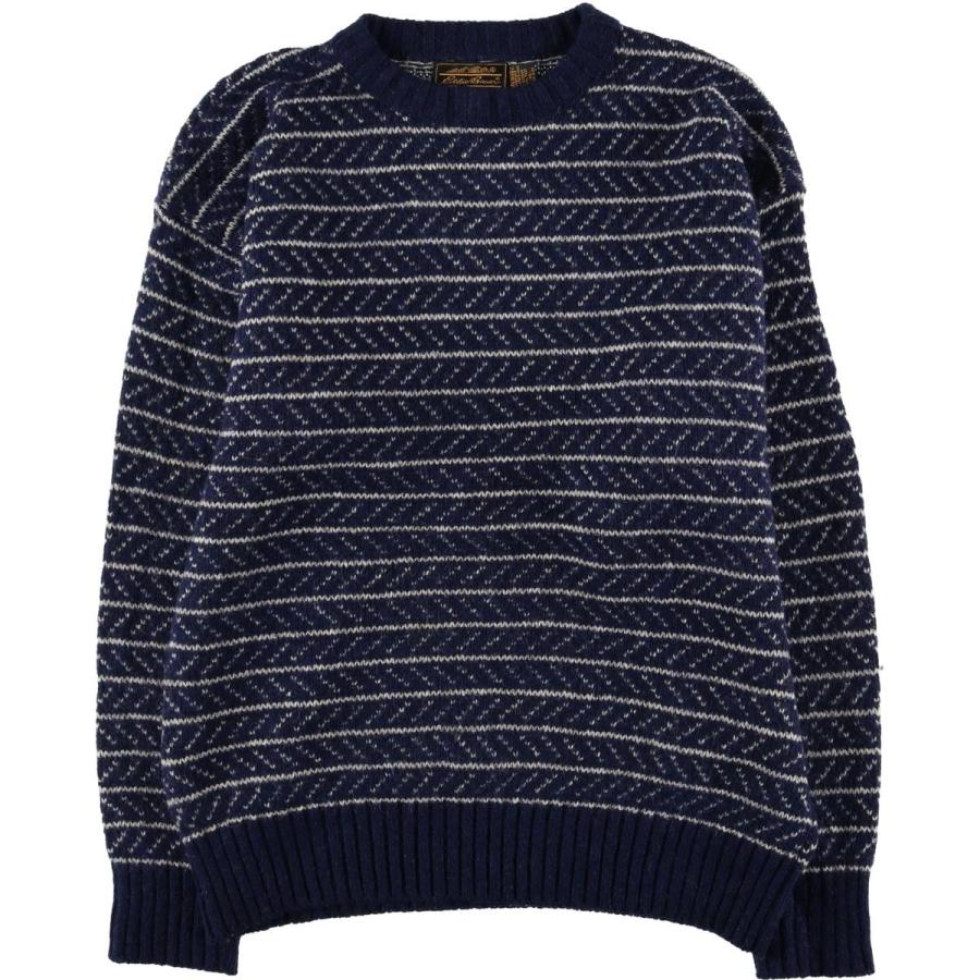 Eddie Bauer エディバウアー セーター アメリカ製 ネイビー XL Eddie