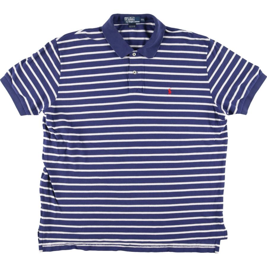 POLO by RALPH LAUREN　ポロシャツ　半袖　ボーダー 古着 ラルフローレン Ralph Lauren POLO by 半袖 ボーダー