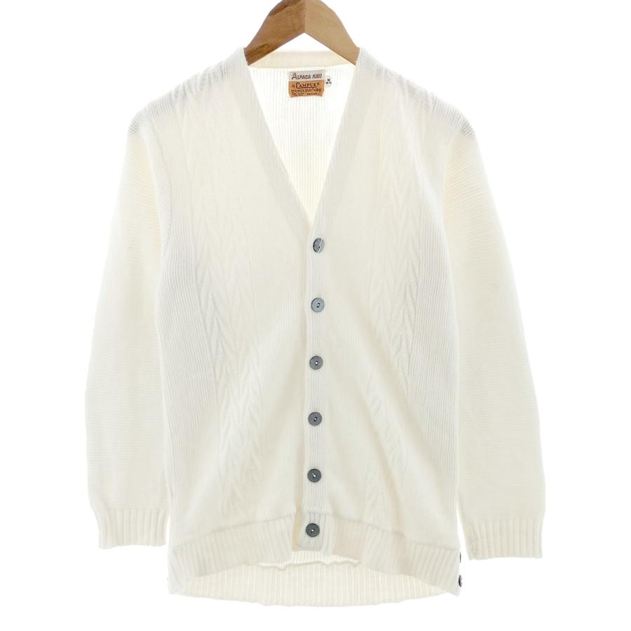60~70s ヴィンテージ キャンパス CAMPUS アクリルニットカーディガン 古着 70年代 キャンパス CAMPUS ALPACA KNIT アクリルニット