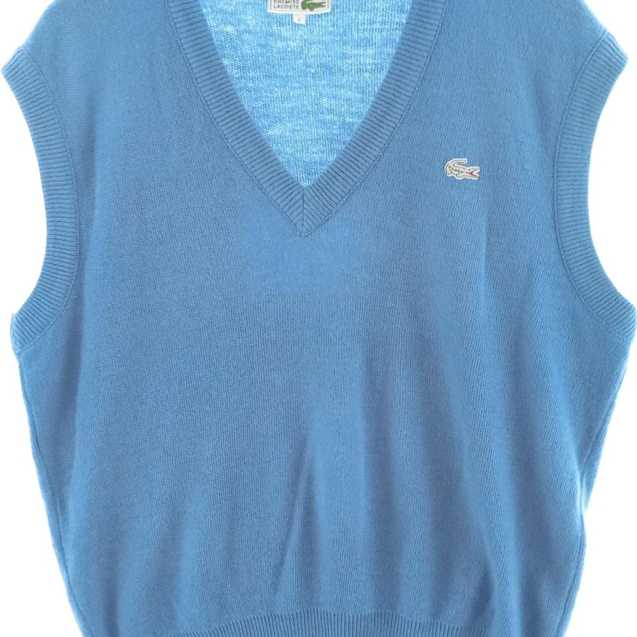 90s 短丈 フランス製 LACOSTE Vネック ニット 古着 vintage 古着通販 サイト | IDENTITY official web store (アイデ