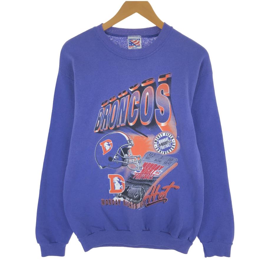 【90s USA製】LOGO7 DENVER BRONCOS スウェット 古着 90年代 AMERICA'S SPORT TEAM NFL DENVER BRONCOS スウェット