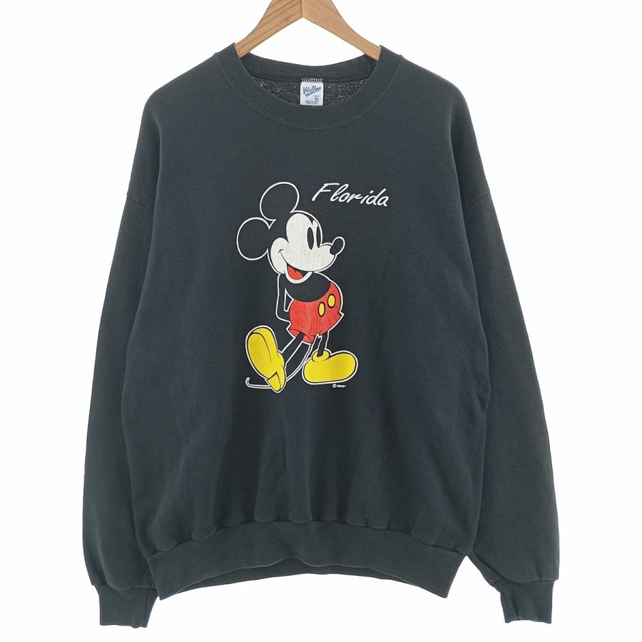90' Velva Sheen ディズニー　ミッキー　スウェット　珍品 Velva Sheen 古着 90年代 ベルバシーン ミッキーマウス