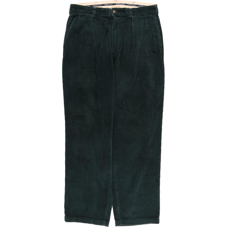 Polo by Ralph Lauren 2タック 太畝 コーデュロイ パンツ 90's Polo Ralph Lauren 2タック 太畝コーデュロイパンツ