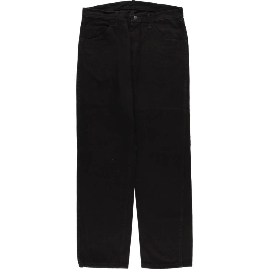 古着 ラスラー RUSTLER ブラックデニム ストレートデニムパンツ メンズw34相当/eaa402344 古着 ラスラー RUSTLER ブラックデニム ストレートデニムパンツ メンズ