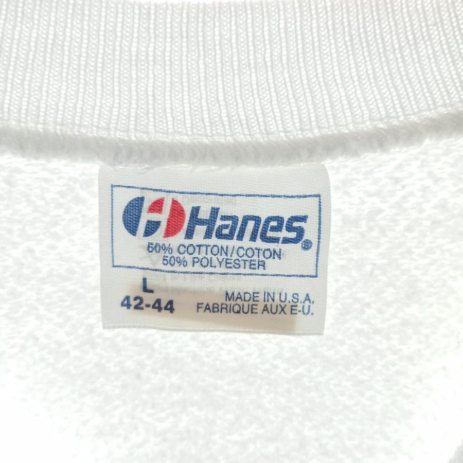 Hanes 古着 80年代 ヘインズ 青タグ プリントスウェットシャツ