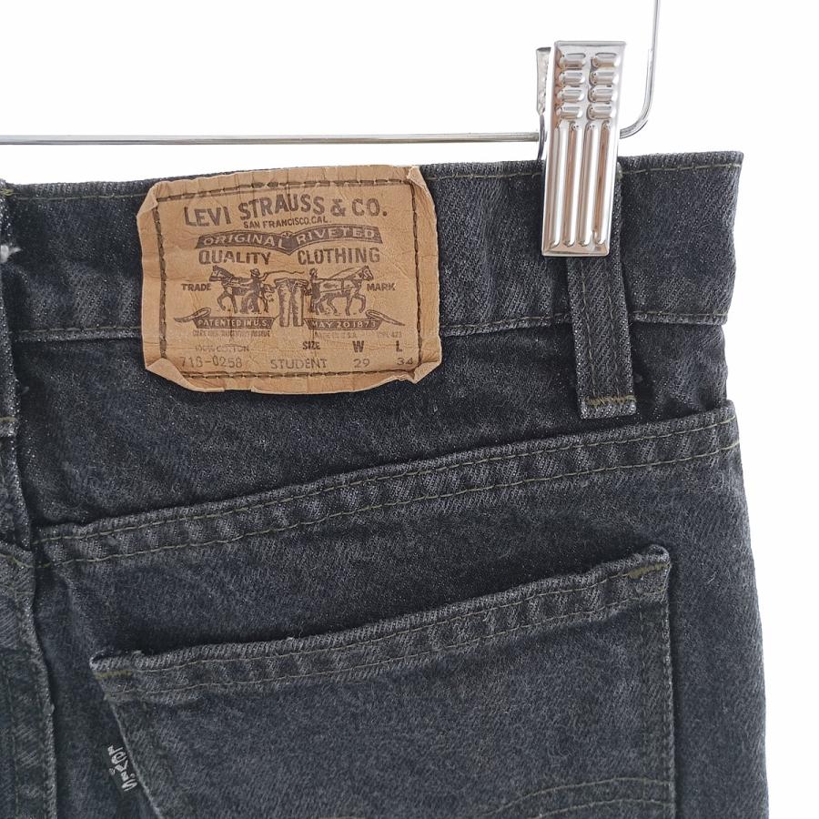Levi's（リーバイス） 古着 80年代 718-0258 先染め ブラックデニム