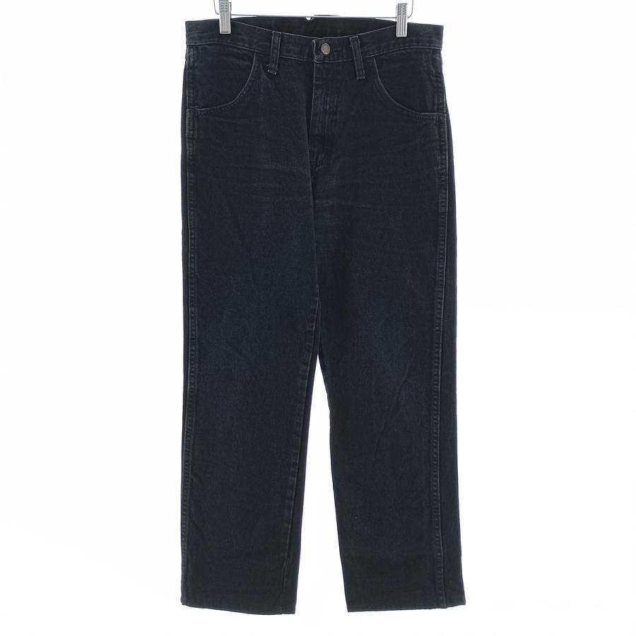 古着 ラスラー RUSTLER ブラックデニム ストレートデニムパンツ メンズw31相当/eaa404808 古着 ラスラー RUSTLER ブラックデニム ストレートデニムパンツ メンズ