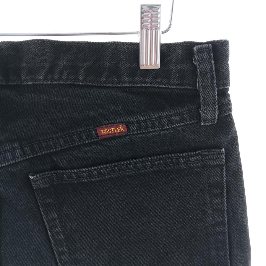 古着 ラスラー RUSTLER ブラックデニム ストレートデニムパンツ メンズw31相当/eaa404808 古着 ラスラー RUSTLER ブラックデニム ストレートデニムパンツ メンズ