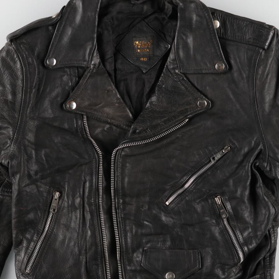 古着 Nice LONDON ダブルライダースジャケット メンズM /eaa406058