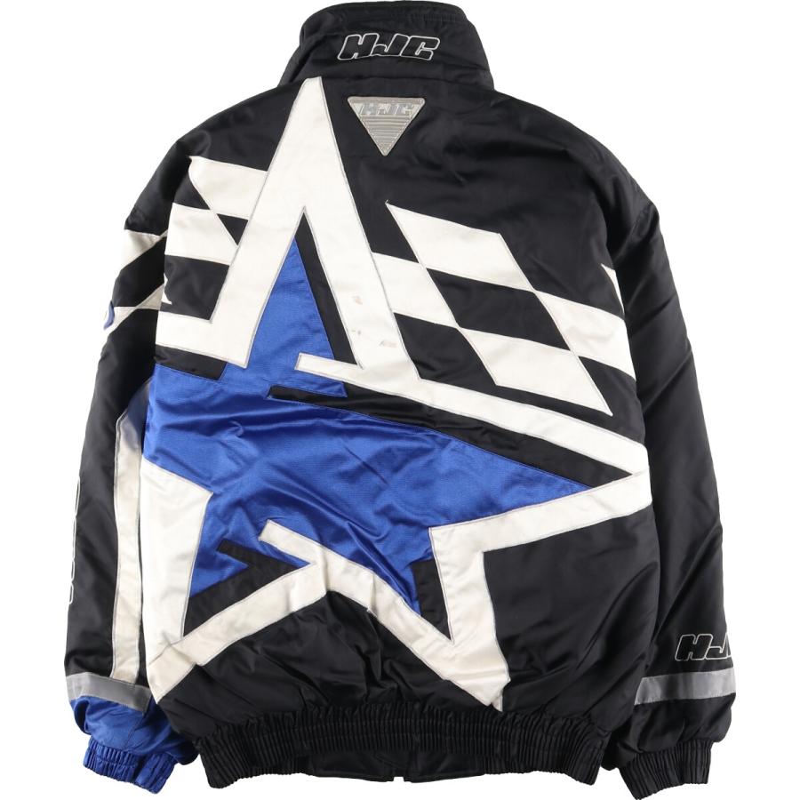 古着 00年代 HJC RACING 中綿 レーシングジャケット メンズM 