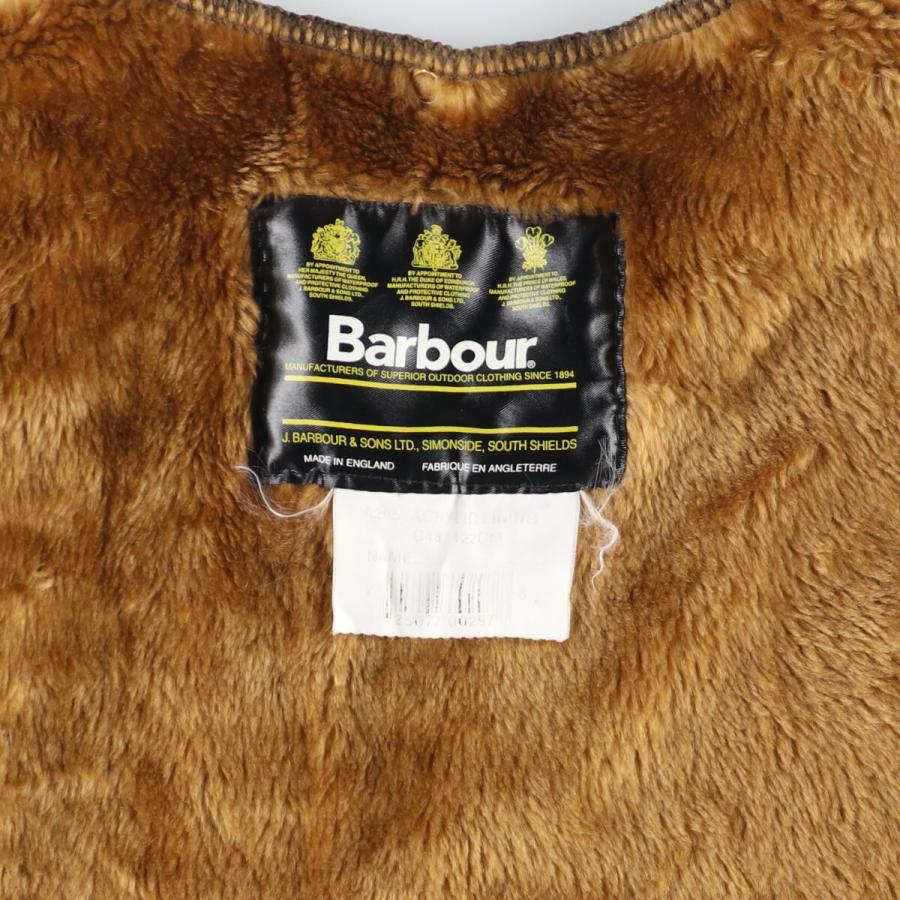 古着 90年代 バブアー Barbour A295 ACRYLIC LINING 旧3ワラント パイルライナーベスト 英国製 C48 メンズXL ヴィンテージ /eaa406655｜jamtrading1｜03