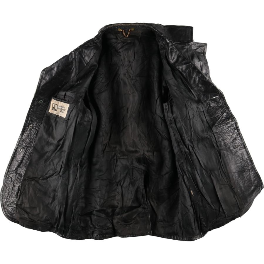 古着 90年代 suede and leathercraft limited レザーカーコート レザー 