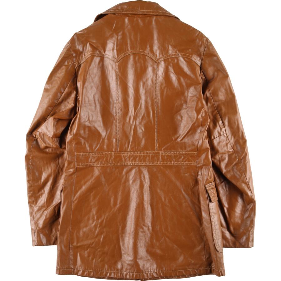 古着 80年代 GEORGE RICHARD レザーカーコート メンズL ヴィンテージ  