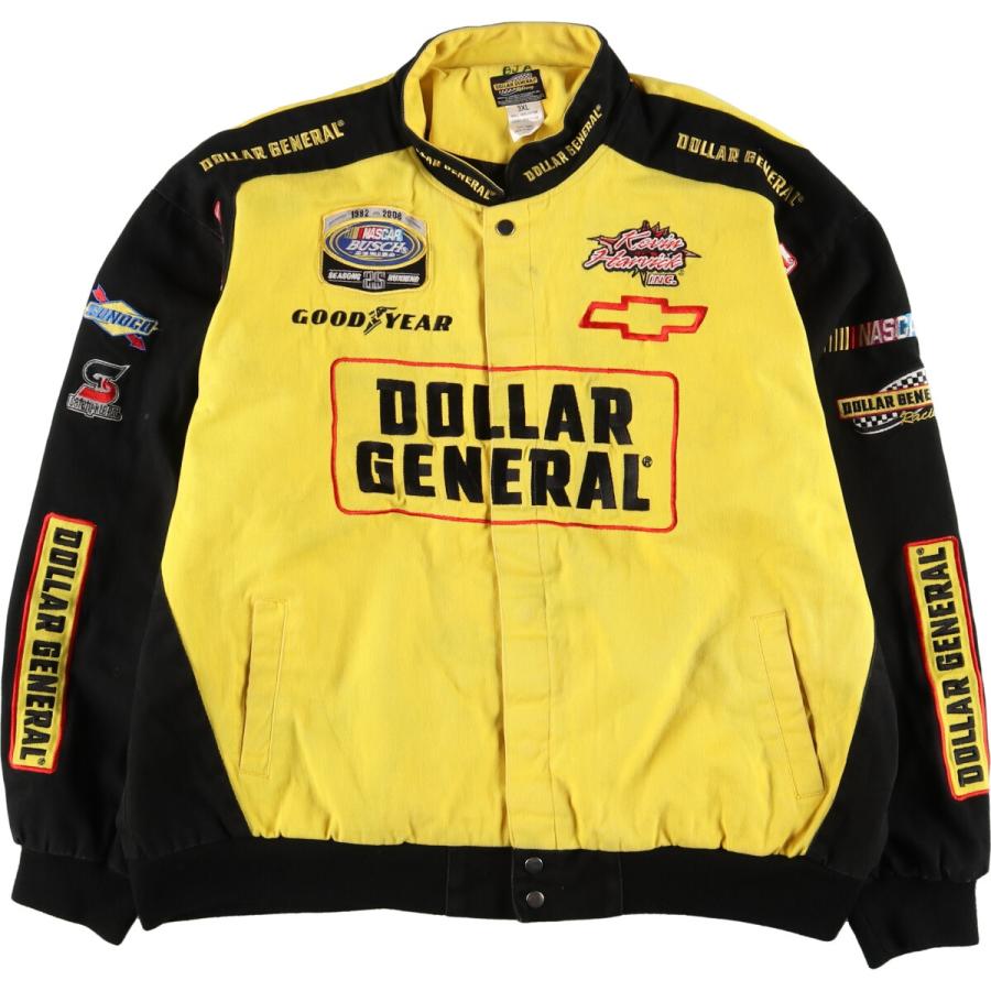 Dollar General レーシングジャケット 古着 ビッグサイズ DOLLAR GENERAL レーシングジャケット メンズ