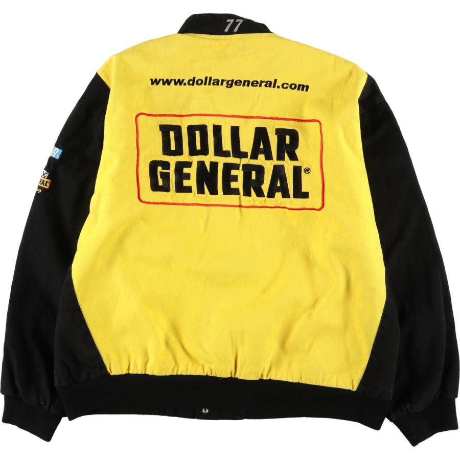 Dollar General レーシングジャケット 古着 ビッグサイズ DOLLAR GENERAL レーシングジャケット メンズ