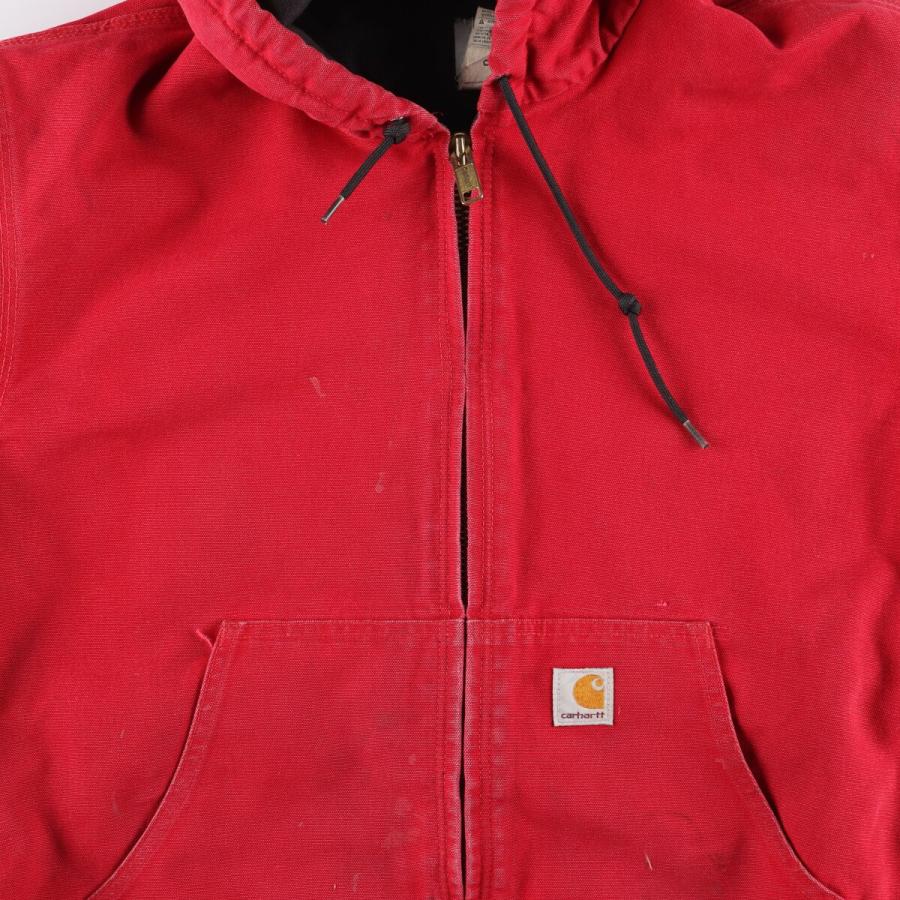 古着 90年代 カーハート Carhartt アクティブジャケット ダックフルジップパーカー メンズL ヴィンテージ /eaa409507｜jamtrading1｜05