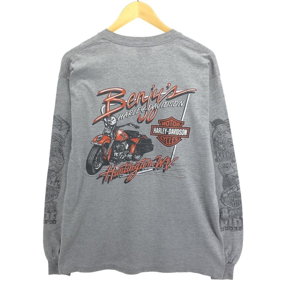 古着 00年代 ハーレーダビッドソン Harley-Davidson ロングTシャツ 