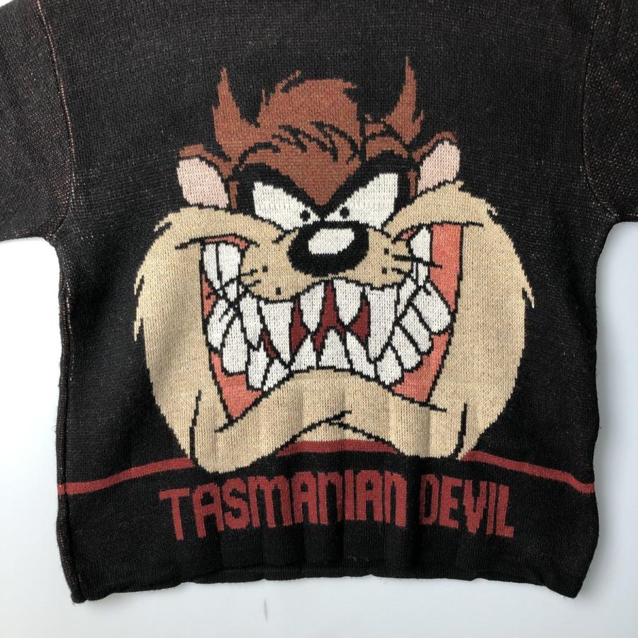 古着 90~00年代 LOONEY TUNES ルーニーテューンズ タズマニアンデビル アクリルニットセーター メンズXL相当 ヴィンテージ/eaa410953 古着 90~00年代 LOONEY TUNES ルーニーテューンズ タズマニアンデビル