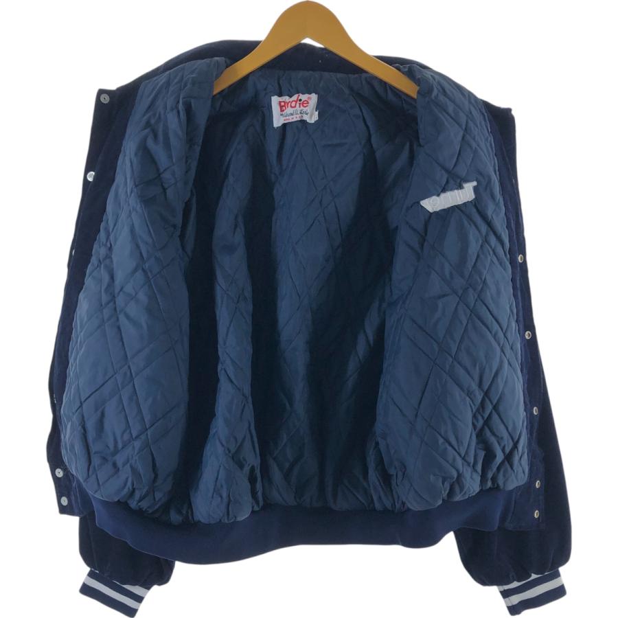古着 90年代 BIRDIE 襟付き コーデュロイボタンスタジャン バーシティ 
